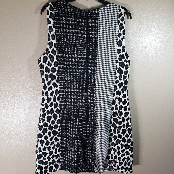 Alice + Olivia Clyde Pattern Mix Wool Blend Shift Dress-Size 14 (NWT) - Picture 7 of 7